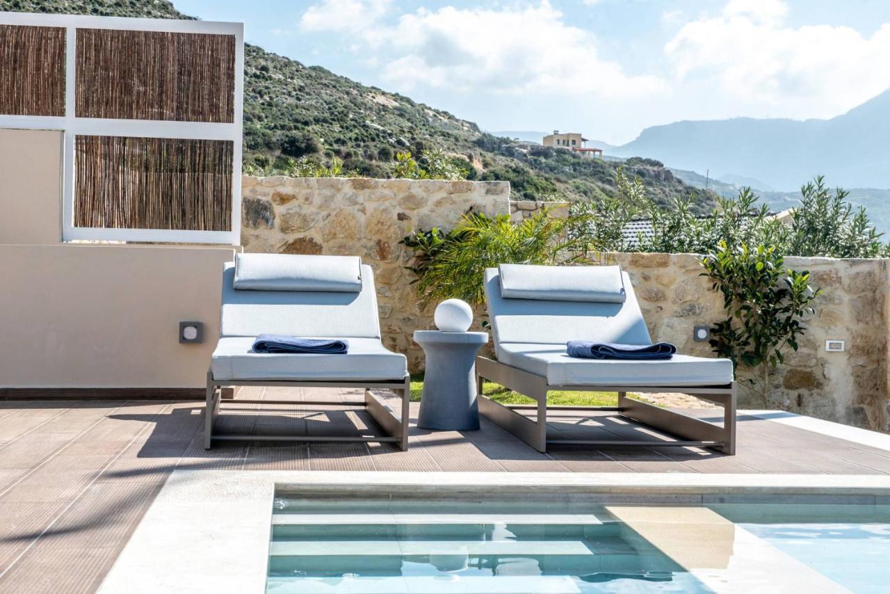 Cielo E Mare Villas I "Free" Heated Pools & Seaview Phalasarna Exteriör bild