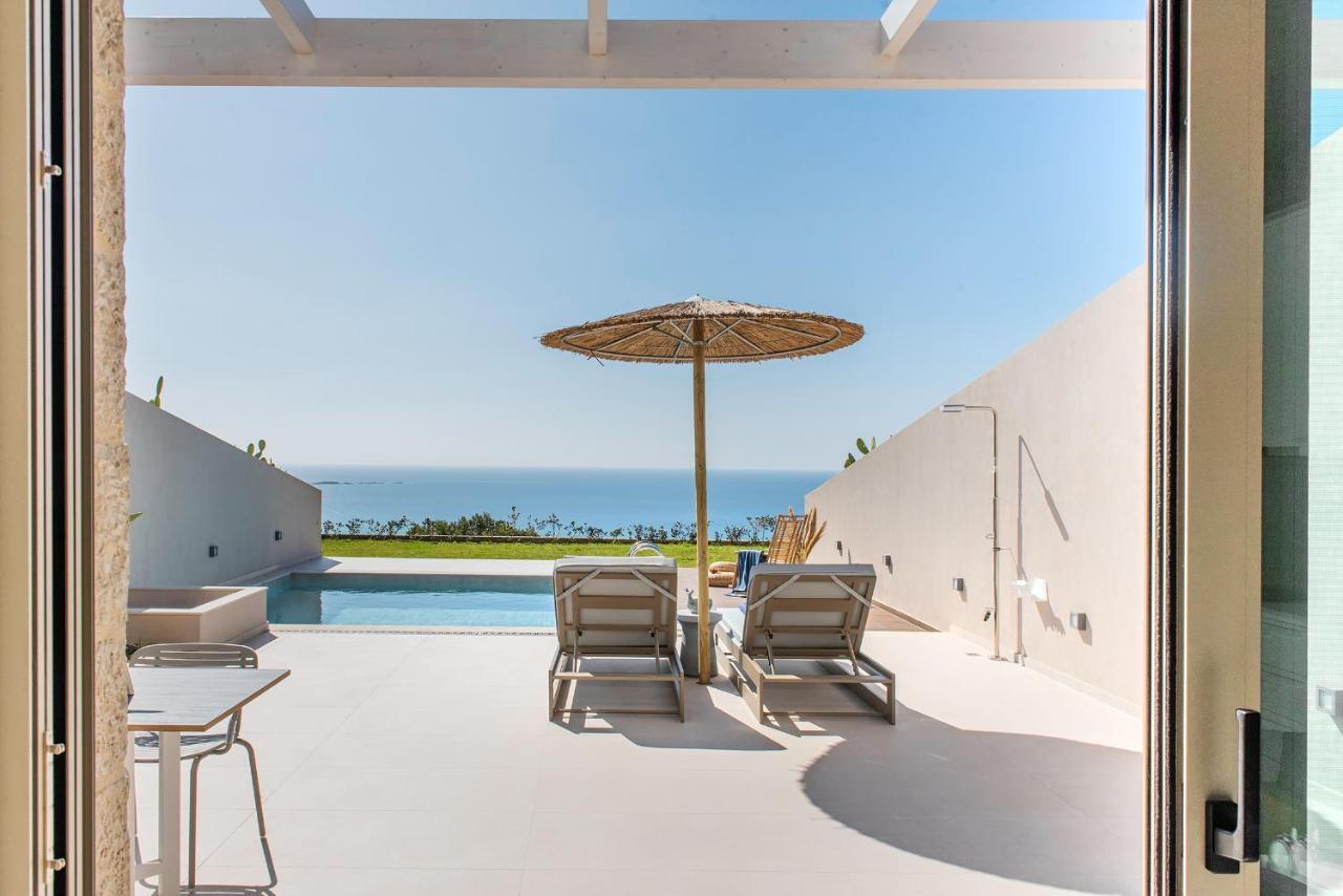 Cielo E Mare Villas I "Free" Heated Pools & Seaview Phalasarna Exteriör bild