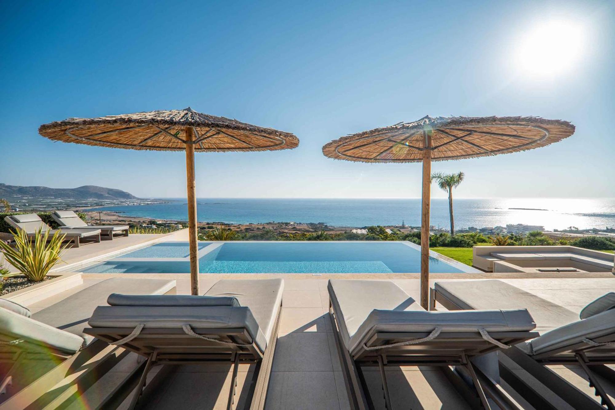 Cielo E Mare Villas I "Free" Heated Pools & Seaview Phalasarna Exteriör bild