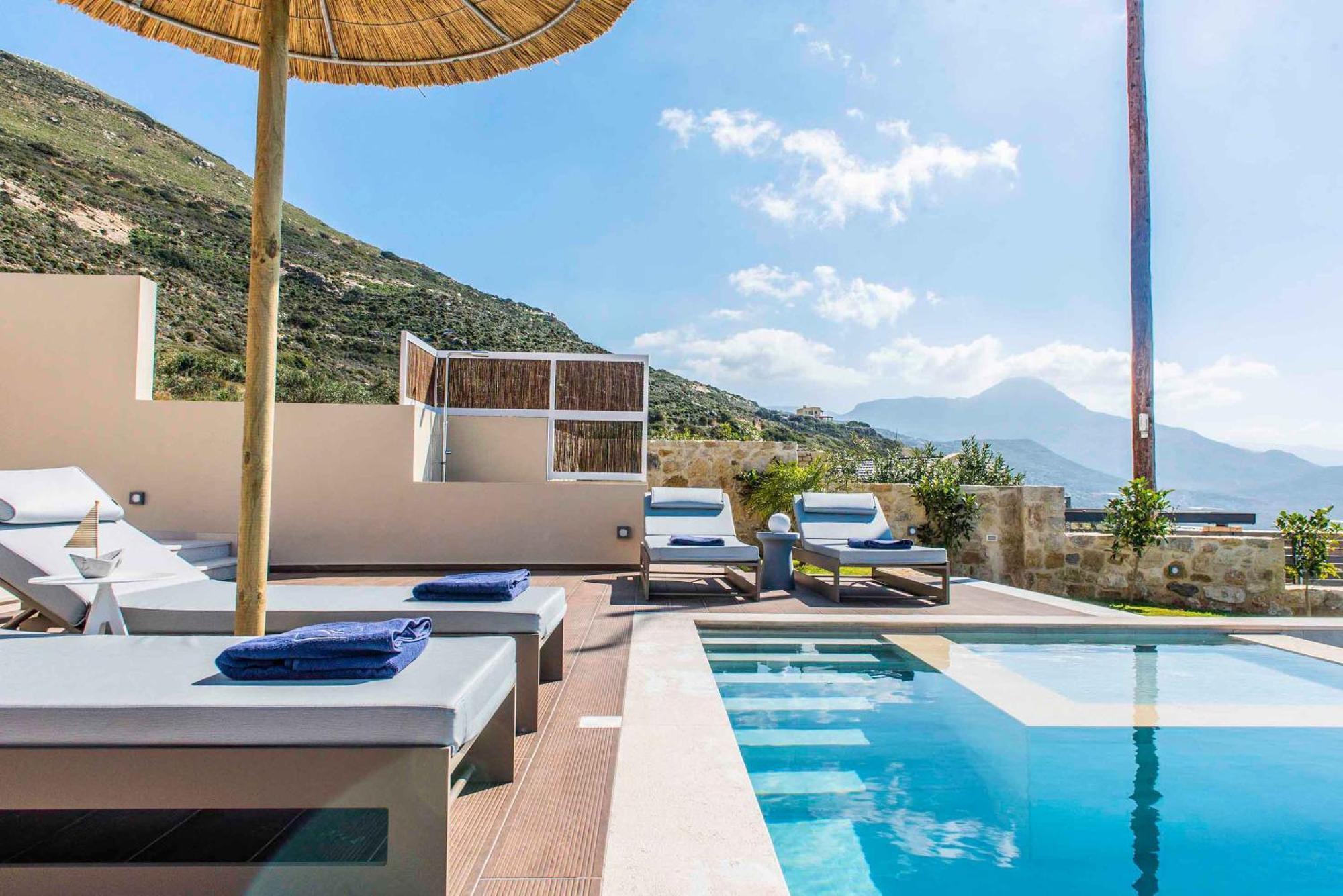 Cielo E Mare Villas I "Free" Heated Pools & Seaview Phalasarna Exteriör bild