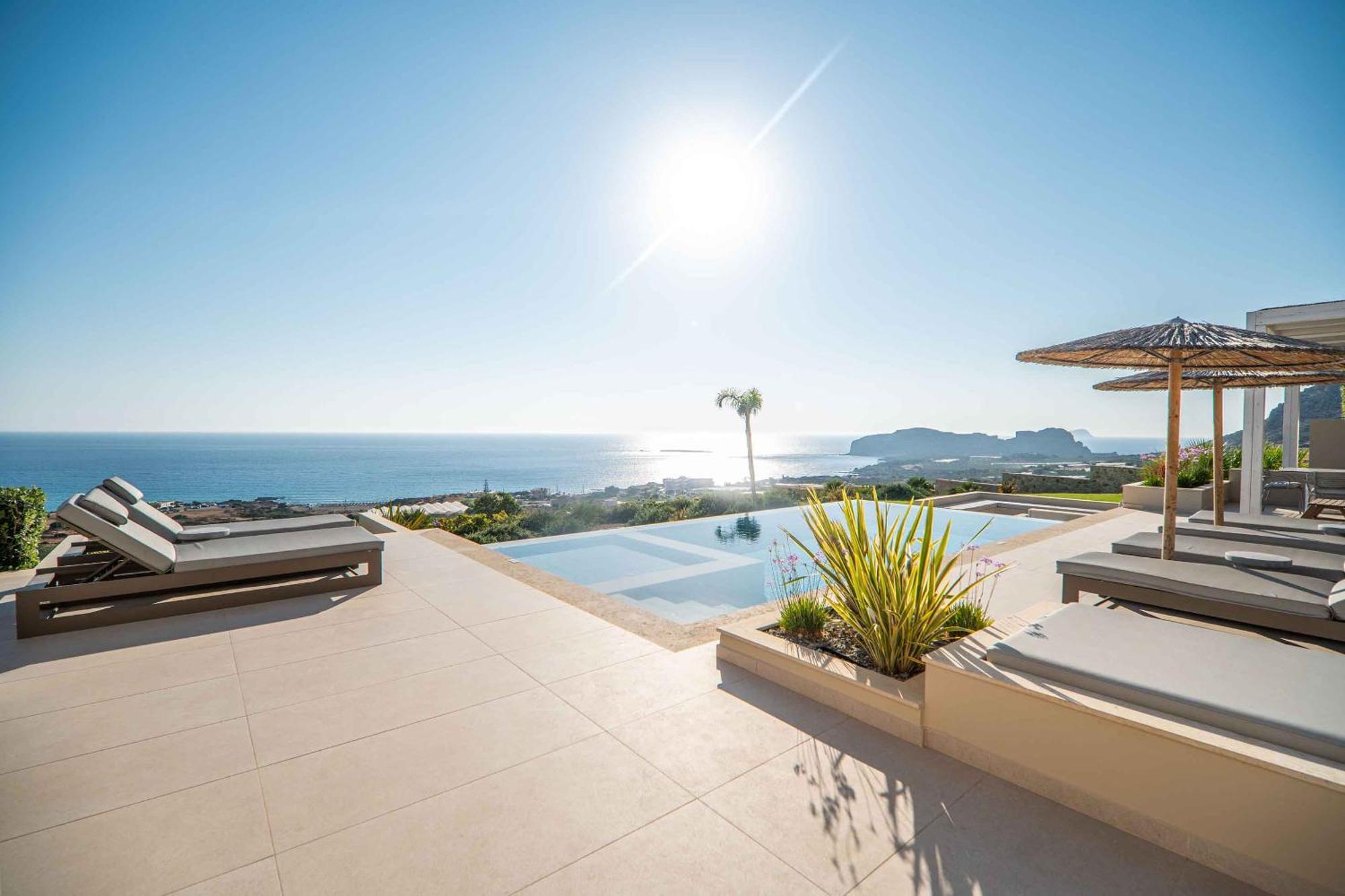 Cielo E Mare Villas I "Free" Heated Pools & Seaview Phalasarna Exteriör bild