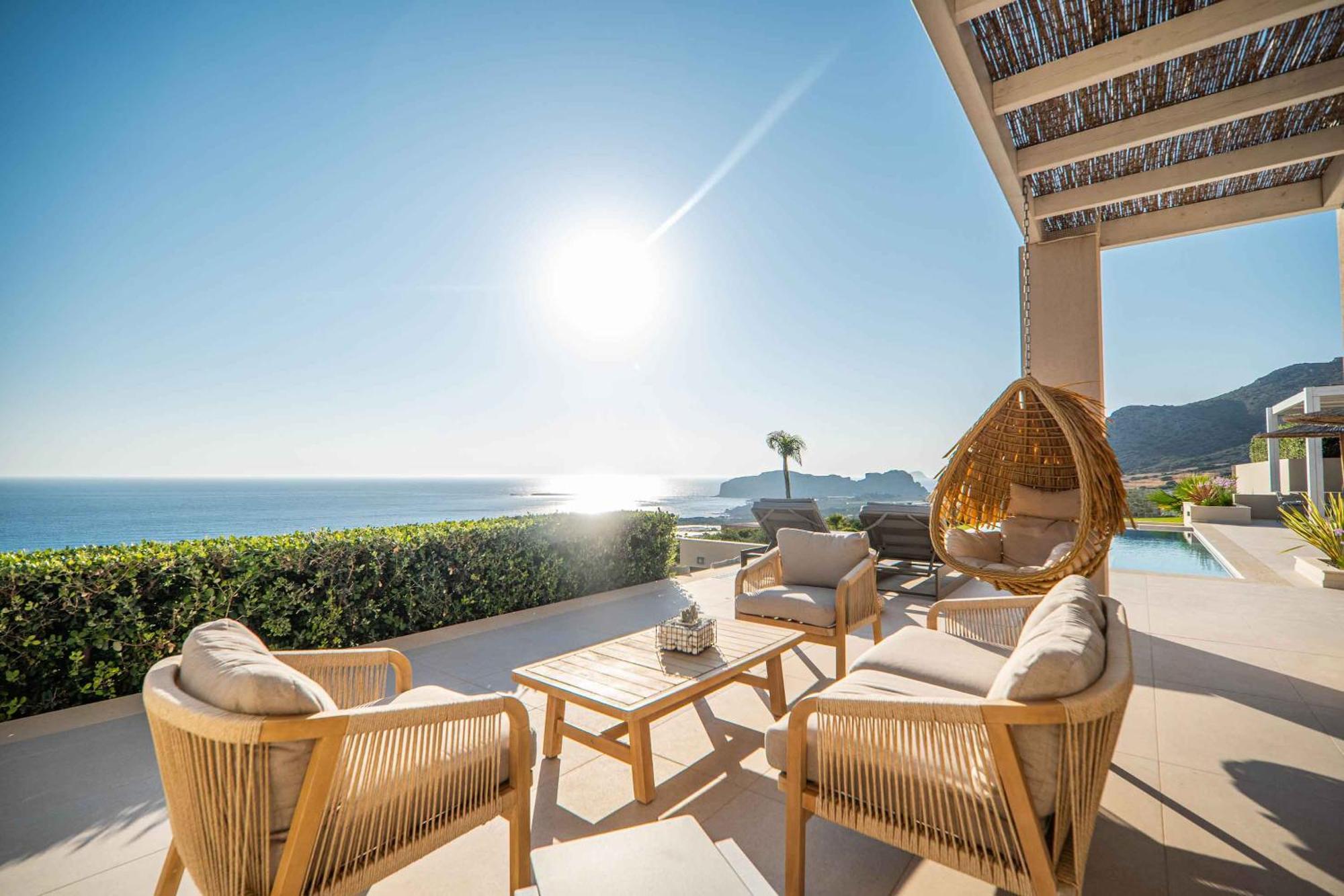 Cielo E Mare Villas I "Free" Heated Pools & Seaview Phalasarna Exteriör bild