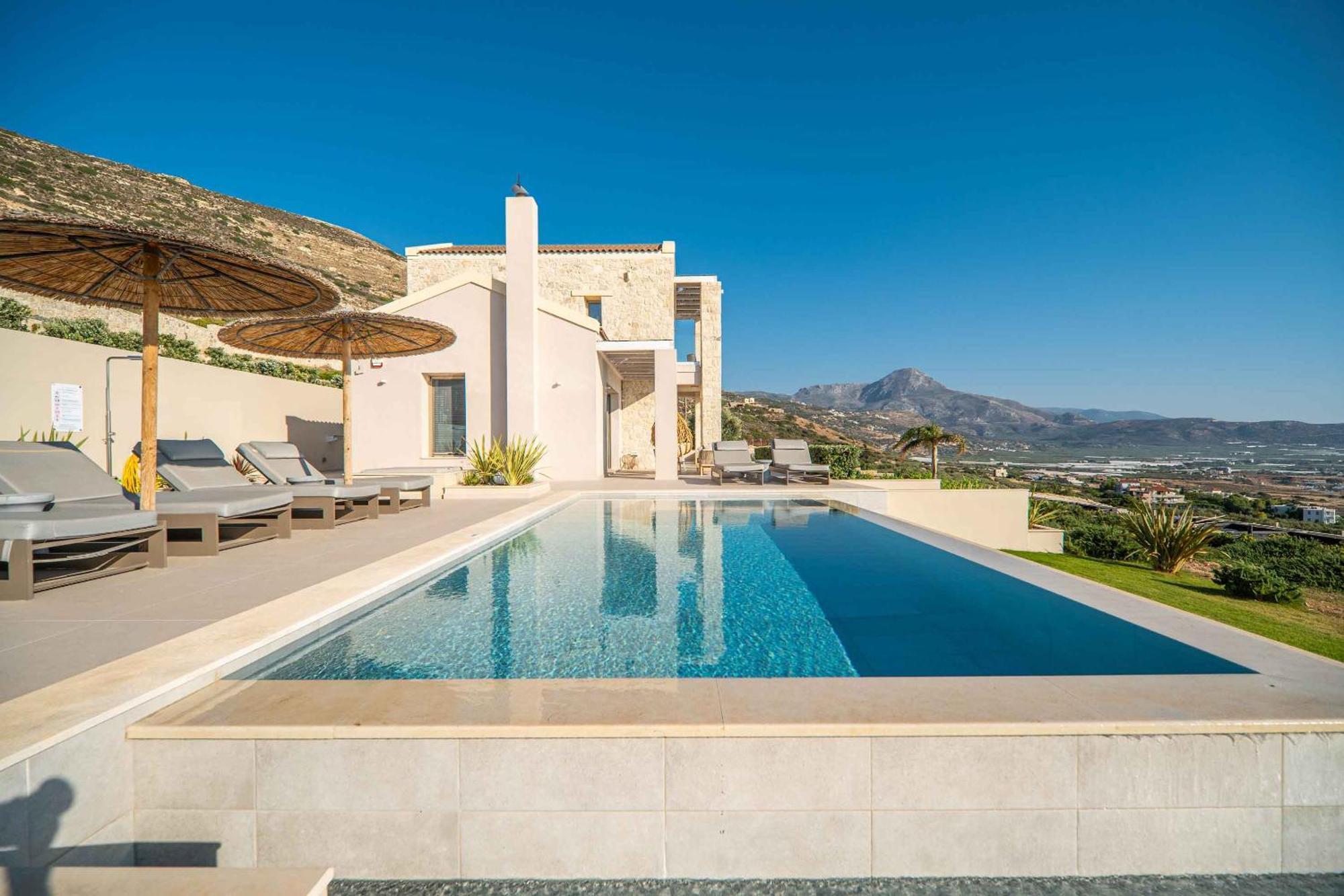 Cielo E Mare Villas I "Free" Heated Pools & Seaview Phalasarna Exteriör bild