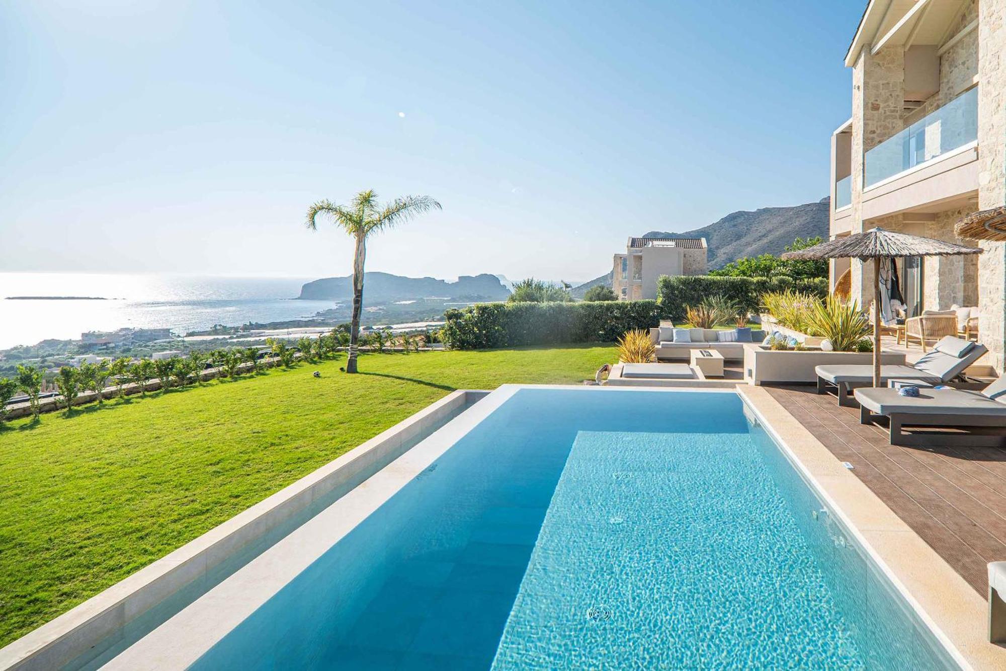 Cielo E Mare Villas I "Free" Heated Pools & Seaview Phalasarna Exteriör bild