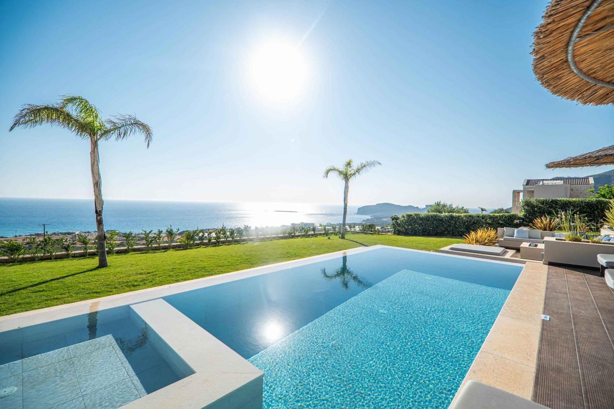 Cielo E Mare Villas I "Free" Heated Pools & Seaview Phalasarna Exteriör bild